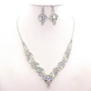 Wedding Crystal Embellished Rhinestone Necklace Set - The Dress Outlet