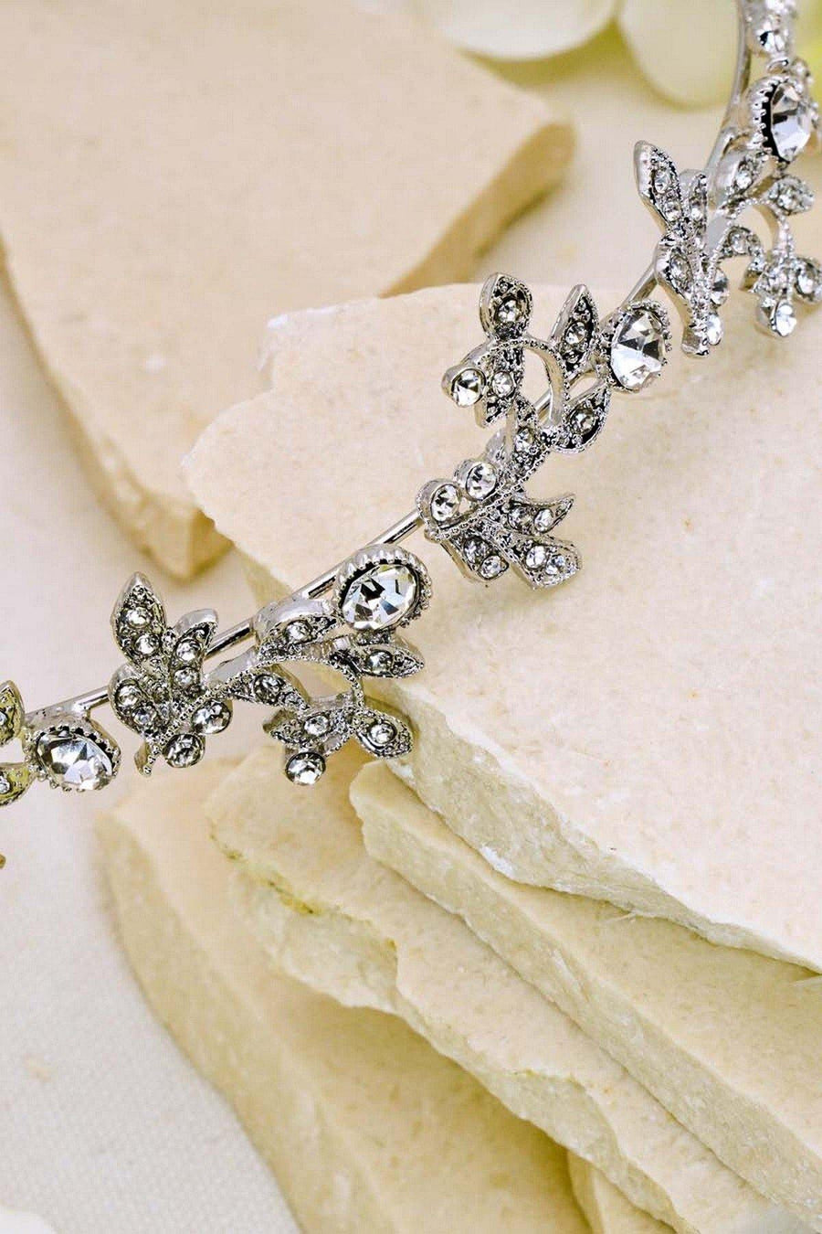 Wedding Headband Rhinestone Embellished Headpiece - The Dress Outlet