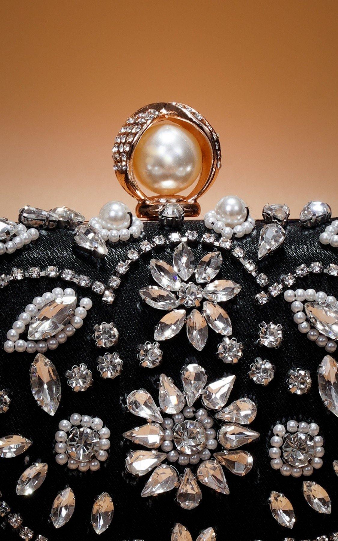 Wedding Multi Rhinestones Evening Party Clutch Bag - The Dress Outlet