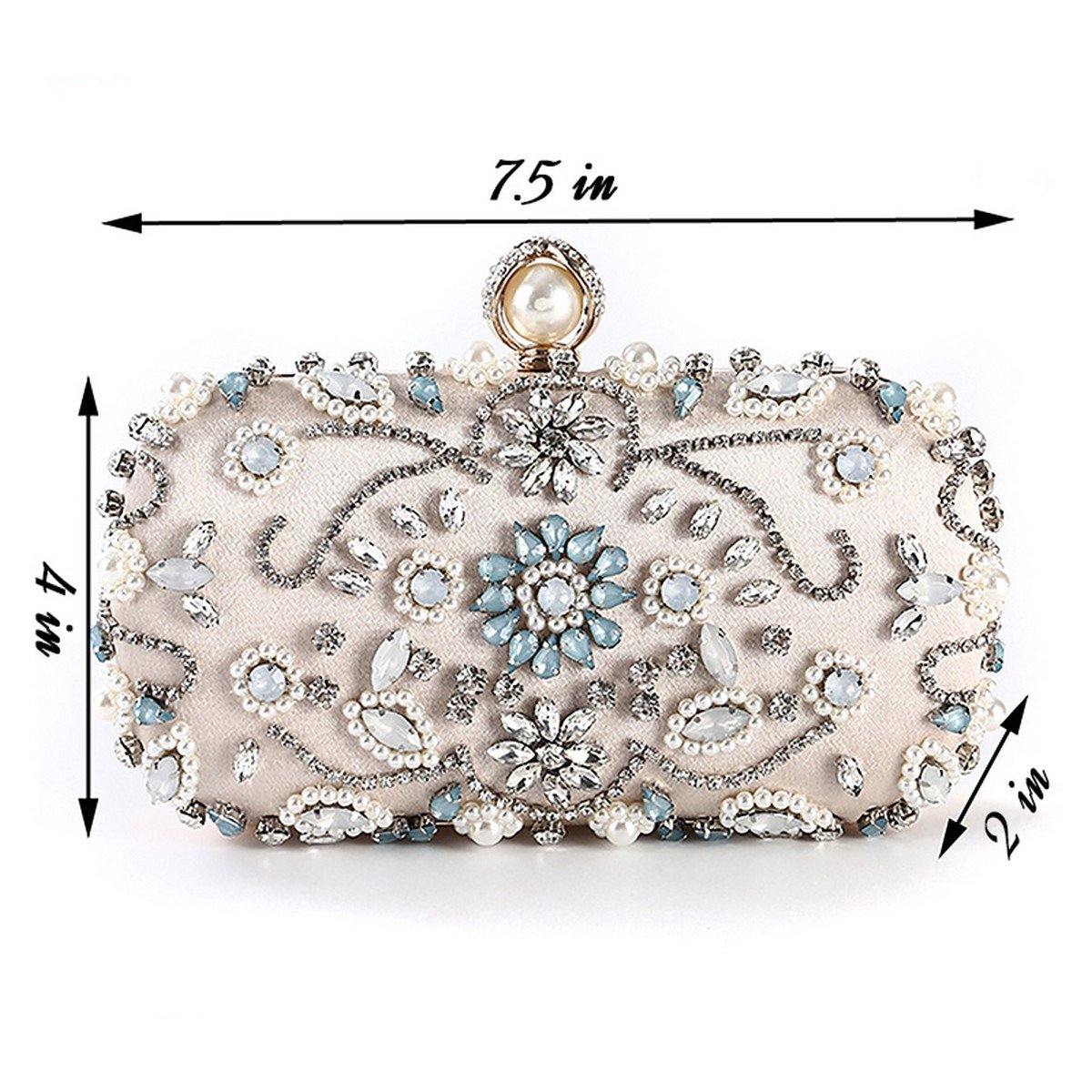 Wedding Multi Rhinestones Evening Party Clutch Bag - The Dress Outlet