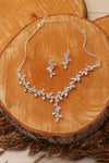 Wedding Simple Rhinestone Design Necklace Set - The Dress Outlet